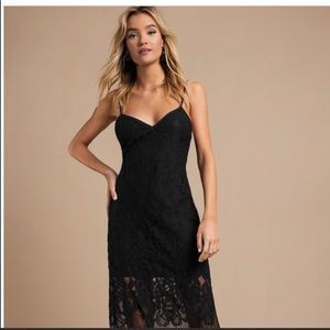 Tobi black lace maxi dress